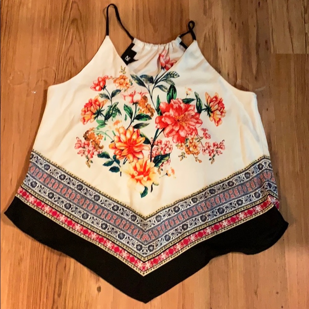 NWOT Floral tank top